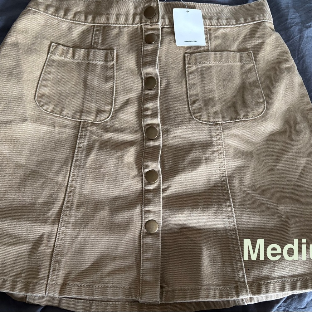 Urban Outfitters Tan Mini Skirt with Pockets